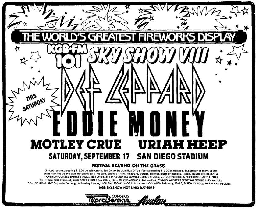 Def Leppard's Pyromania tour ends in San Diego