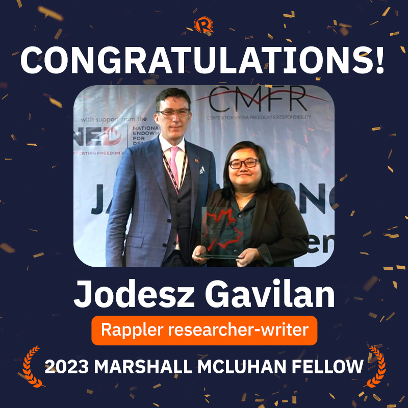 Rappler - #CourageON, Jodesz! 🧡 Rappler researcher-writer... | Facebook