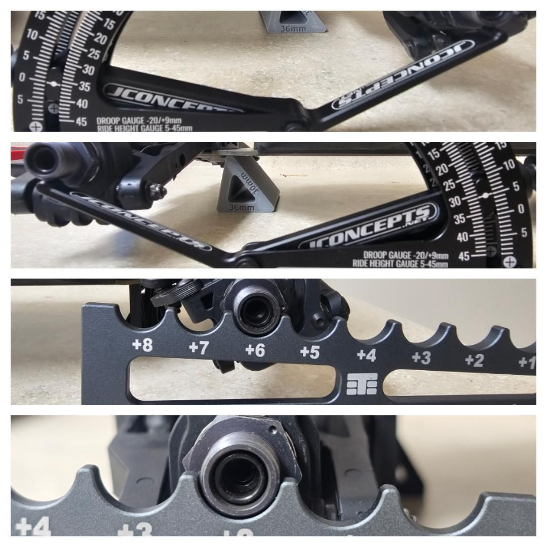 HUDY Chassis Droop Gauge 0 to -13 mm for 1/8 Off-Road * Team NCRC