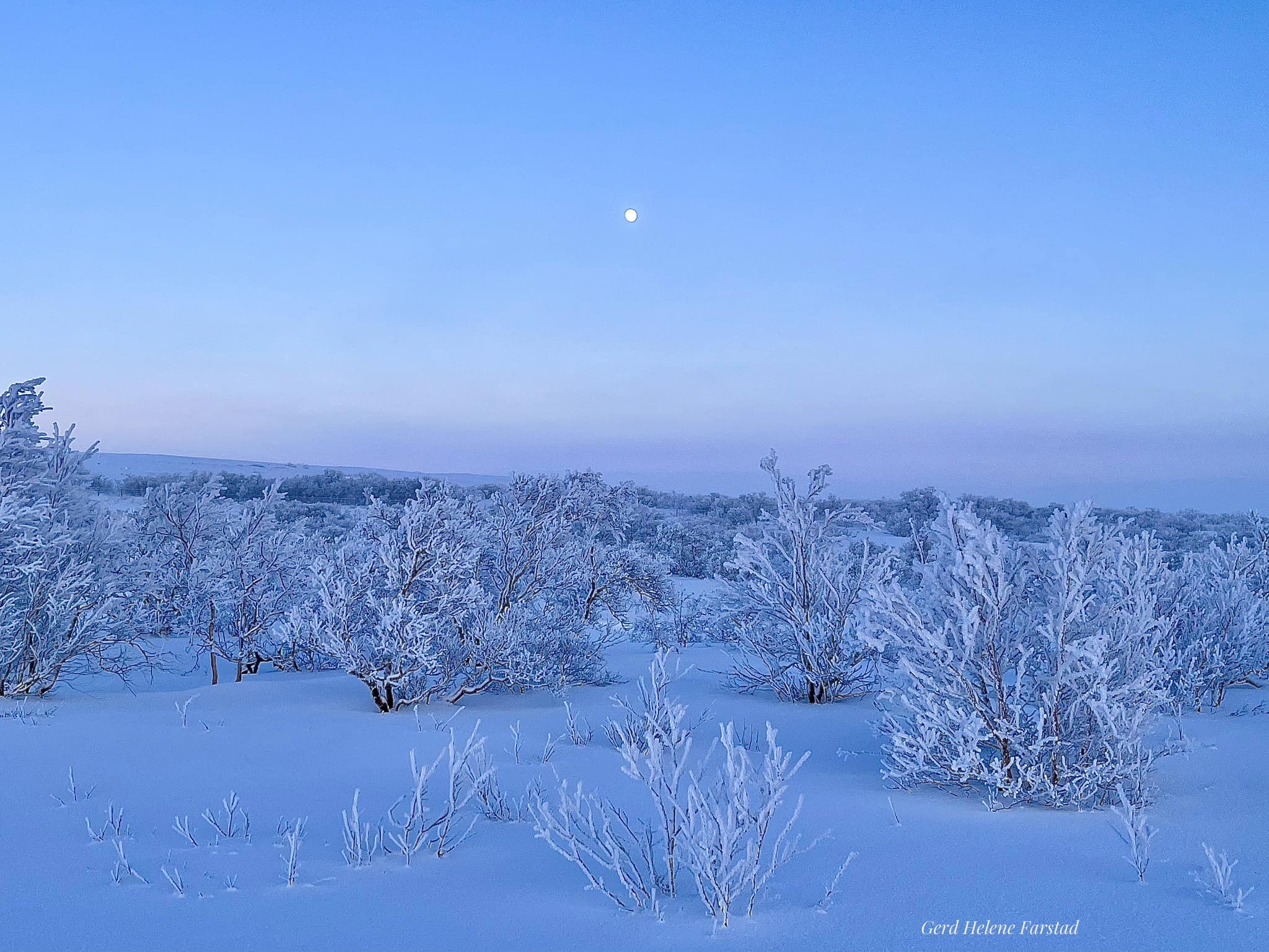 Finnmark i bilder | En isende kald januardag med fullmåne langt mot ...