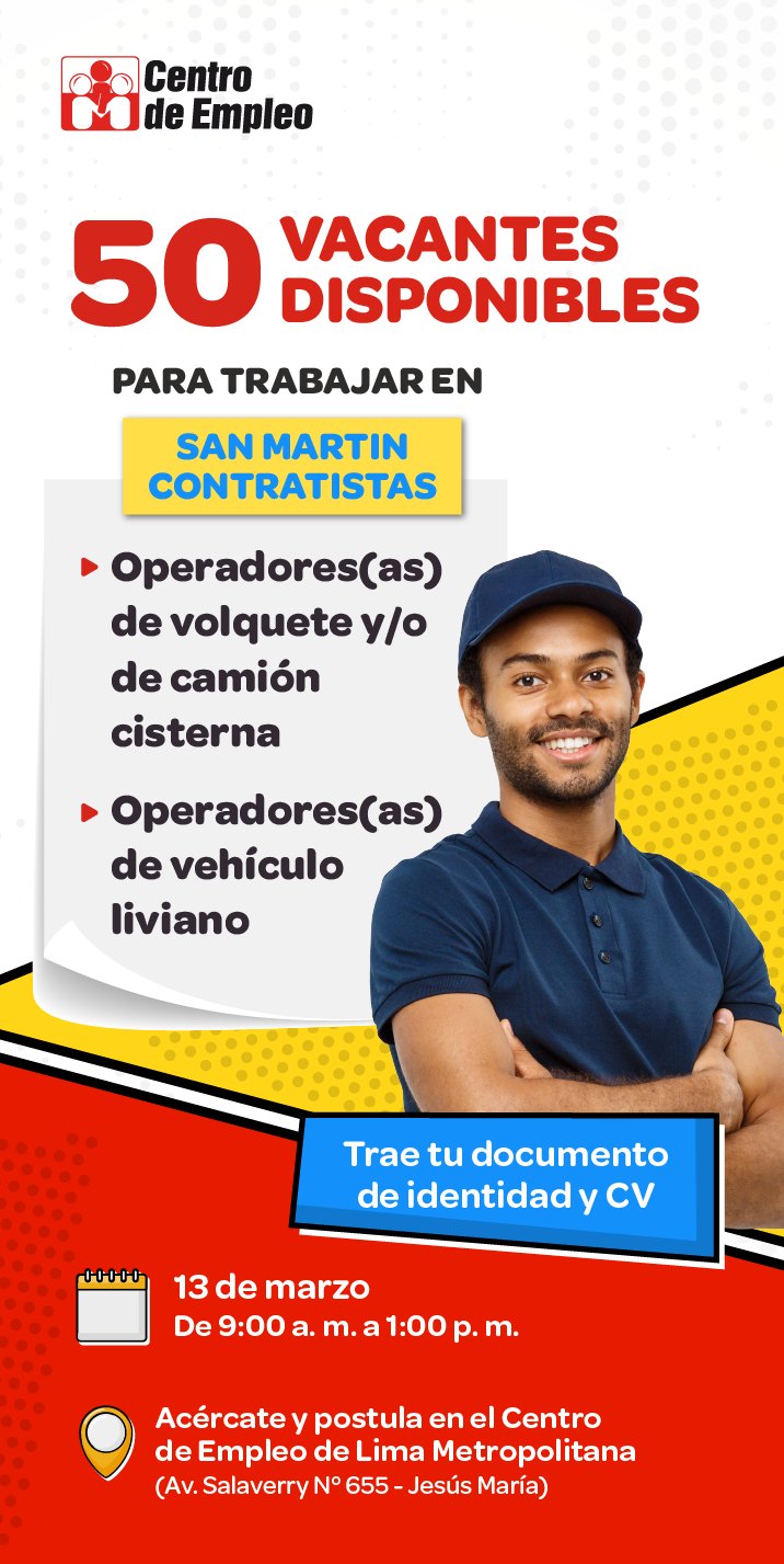 🙋‍♂... - Ministerio de Trabajo y Promoción del Empleo del Perú | Facebook