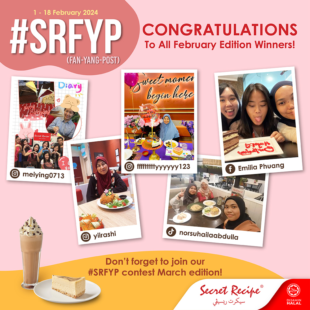 Secret - Thank you for participating in our #SRFYP contest ...