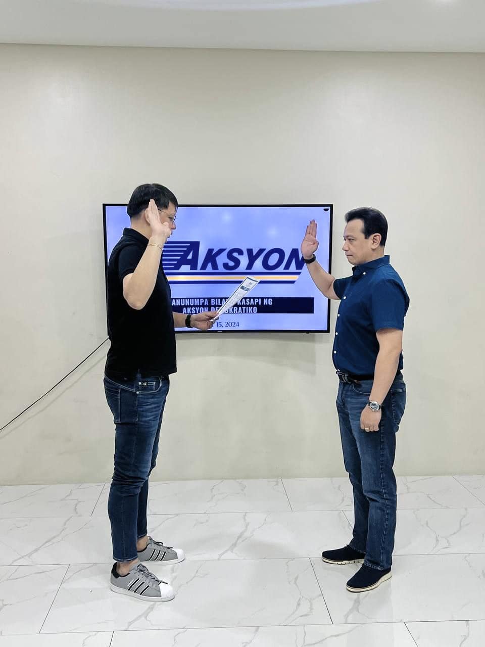 AKSYON DEMOKRATIKO WELCOMES FORMER... - Aksyon Demokratiko