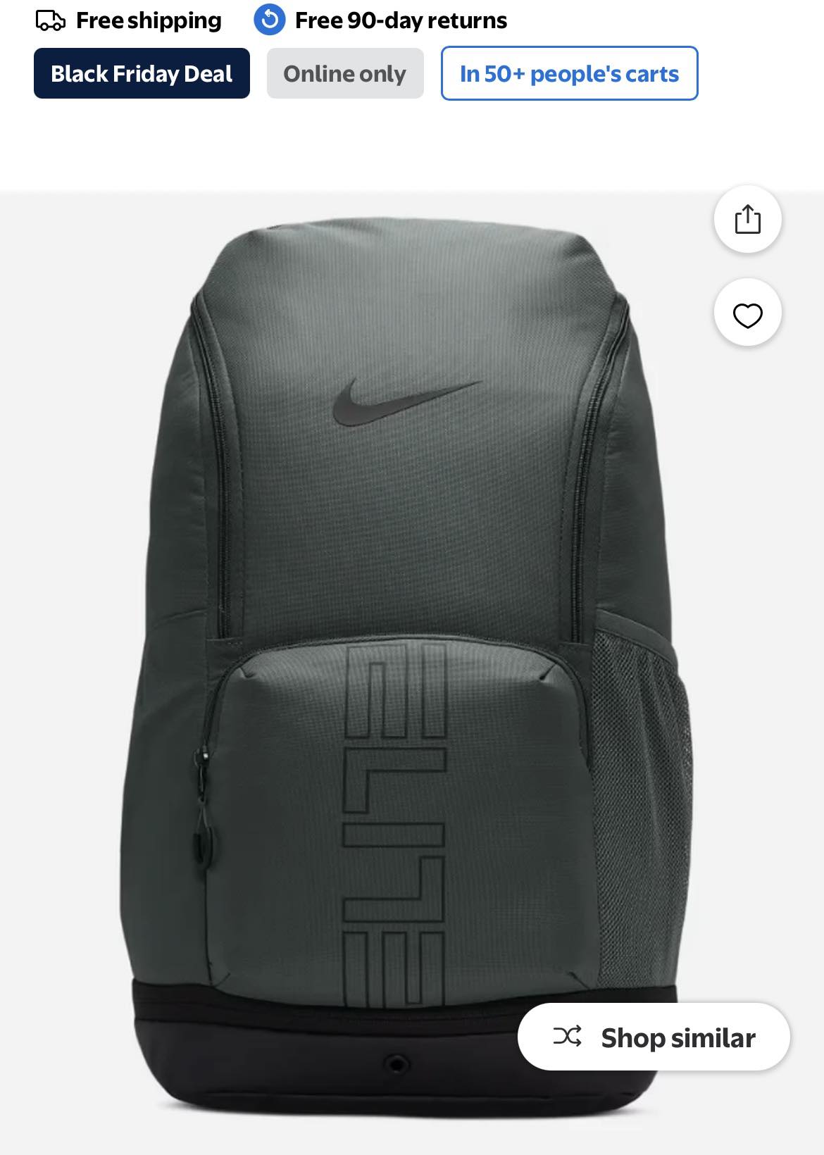 nike backpack black friday Brasilia Medium Nike Brasilia Backpack In Black Two adjustable padded straps with a woven carry handle at the top of the bag and a black mesh design on the reverse BLACK FRIDAY  Ready for