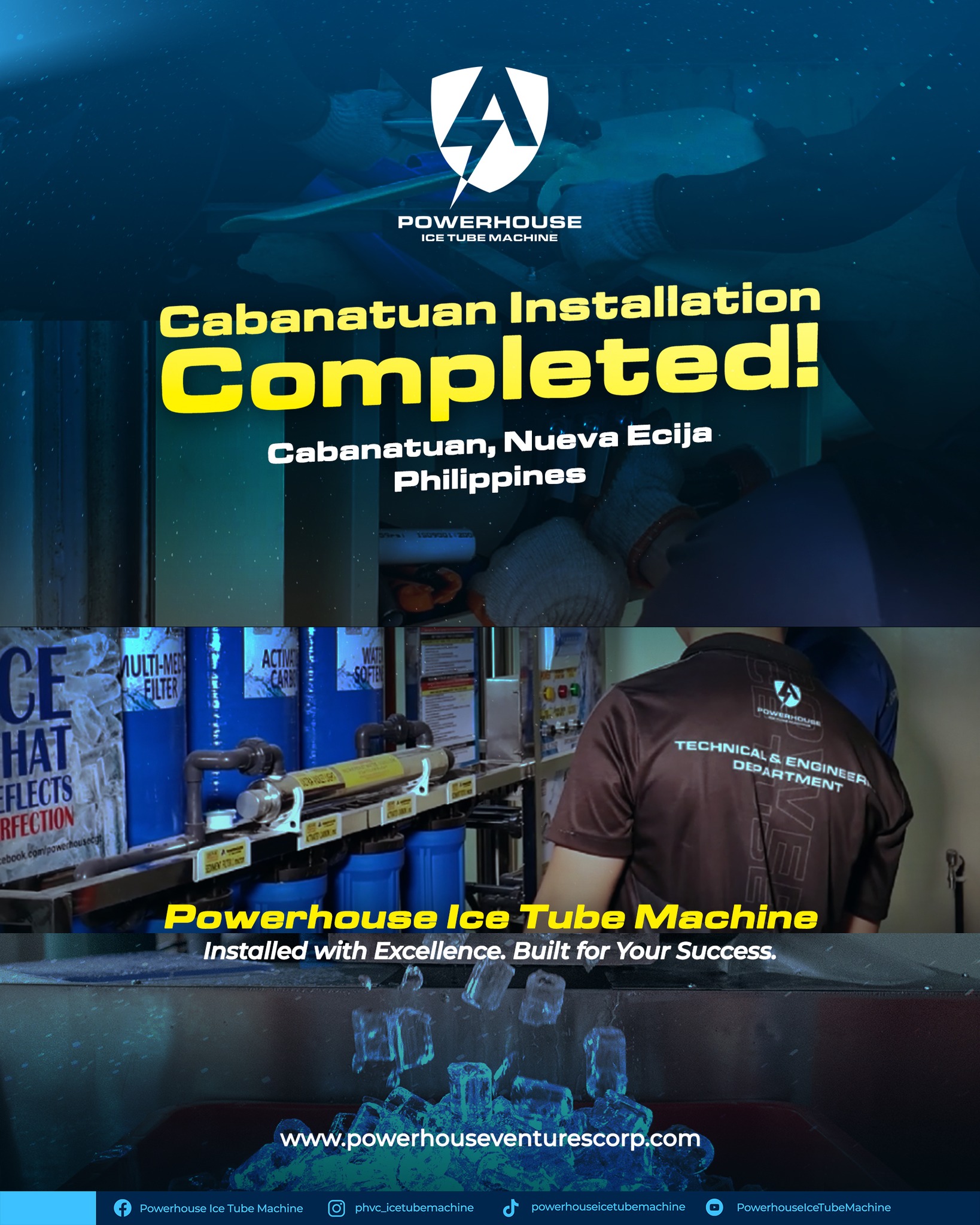Powerhouse - Cabanatuan Ice Tube Machine installation is now officially ...