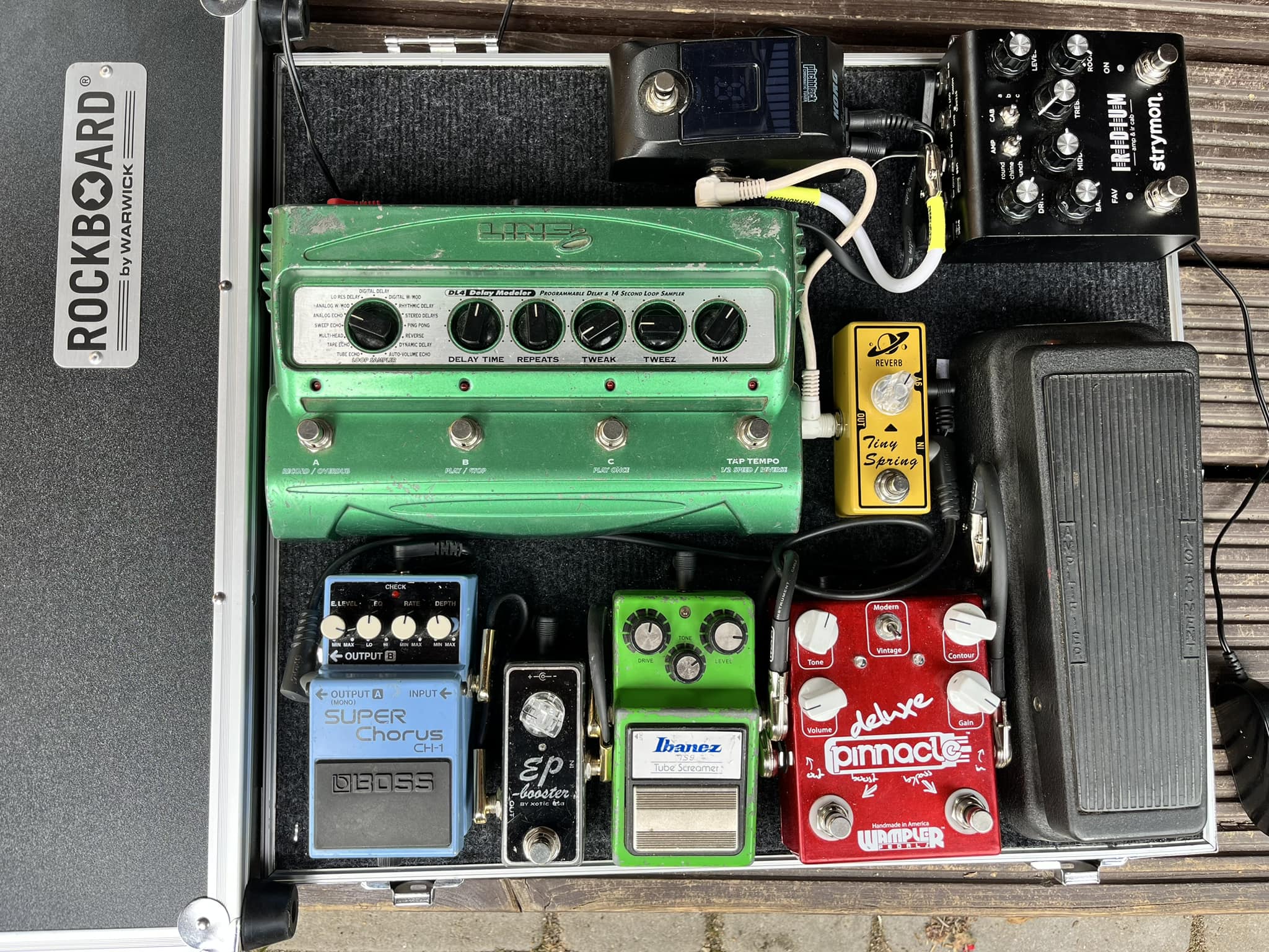 Pedalboard RockBoard QUAD 4.4 Con Borsa Trasporto - Per Effetti Chitarra, In Alluminio Leggero, 722x330 Mm
