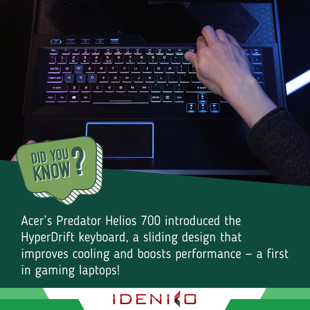 Idenico - The Acer Predator Helios 700’s innovative HyperDrift keyboard ...