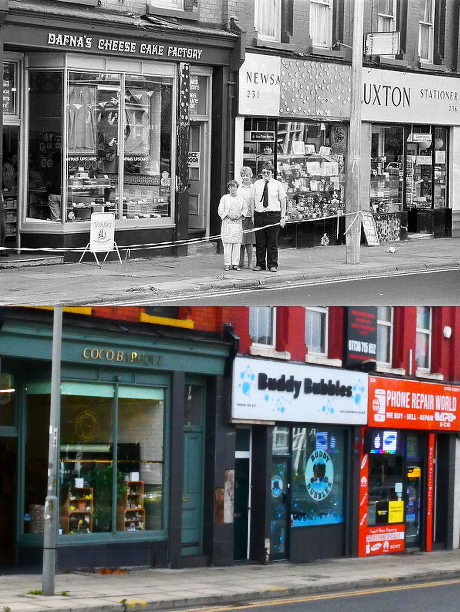 Liverpool: - Smithdown Road, 1985 and 2025 I did a version of this