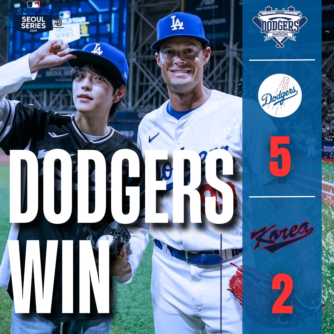 The Dodgers are about to put on a show in Seoul for us this week