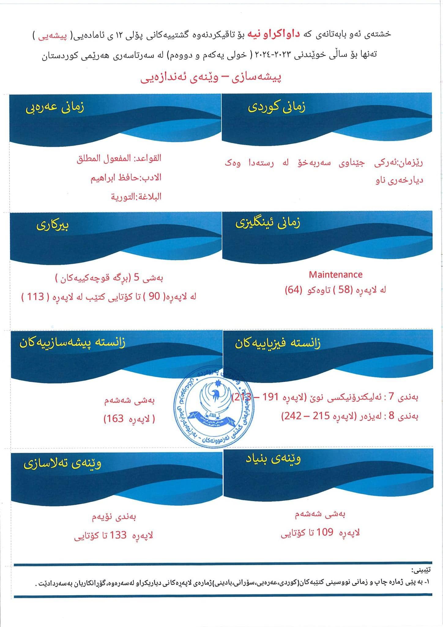 E-Parwarda سیستەمی ئەلیکترۆنی پەروەردە | As Sulaymaniyah
