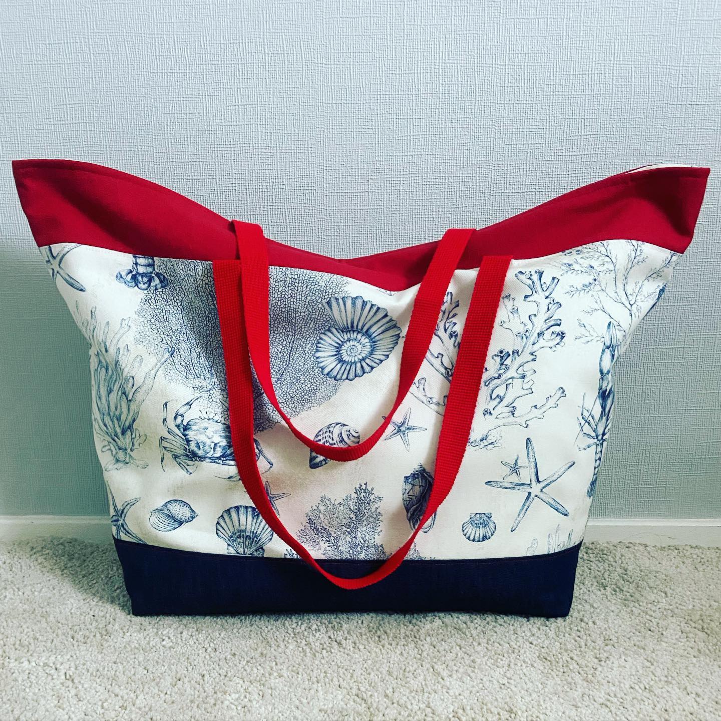 A quick glimpse into the design process of the Sea Sand Sun tote 