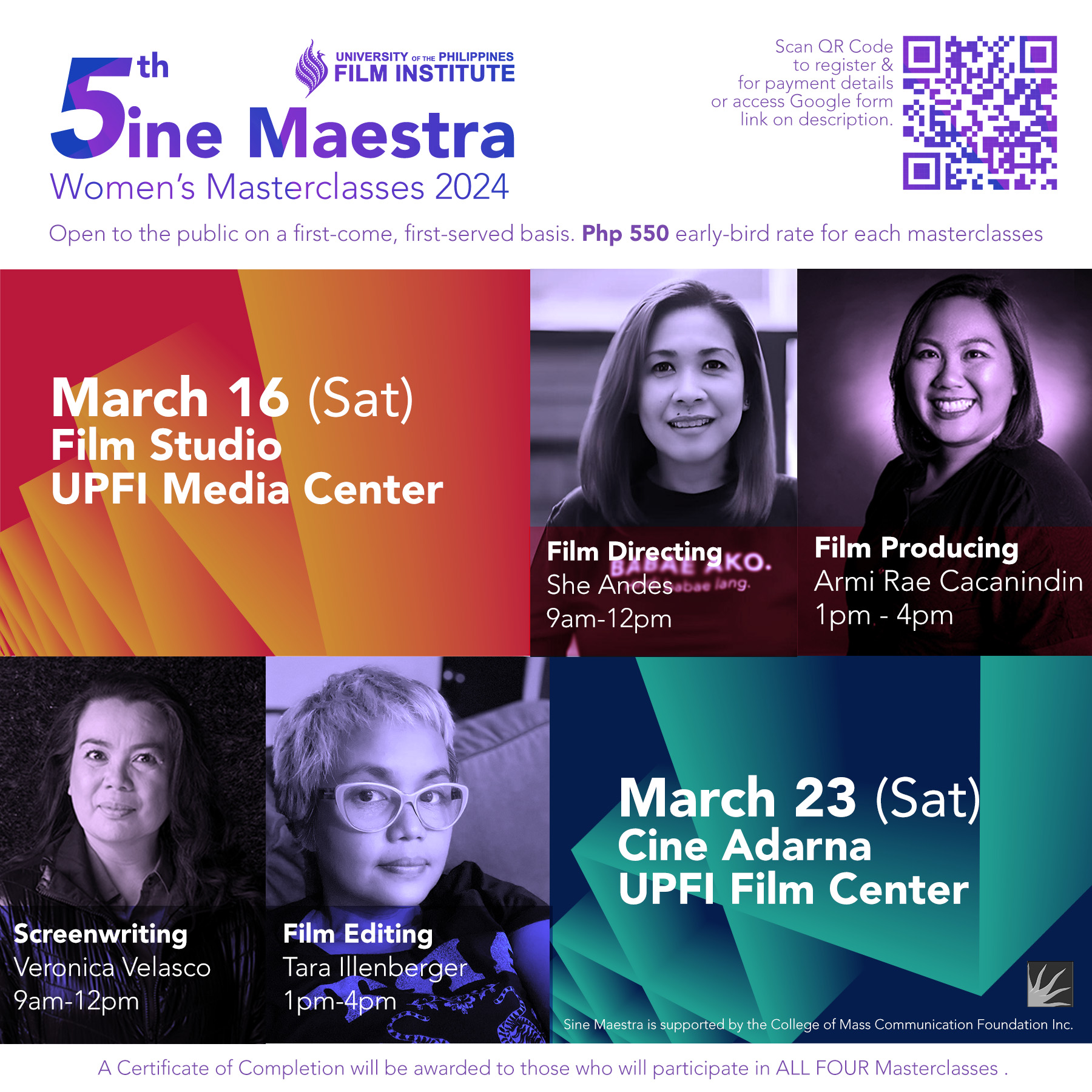 Update: Registration and payment... - UP Film Institute | Facebook