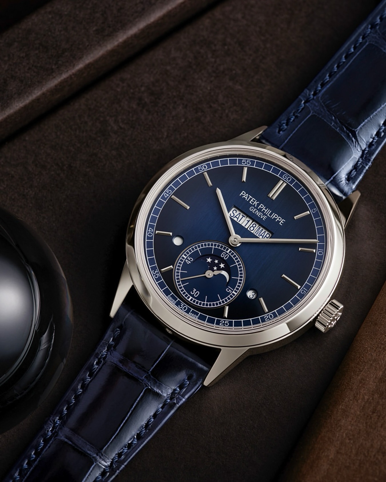 Patek Philippe Grand Sovereign II Display Clock 8 Day Complication 