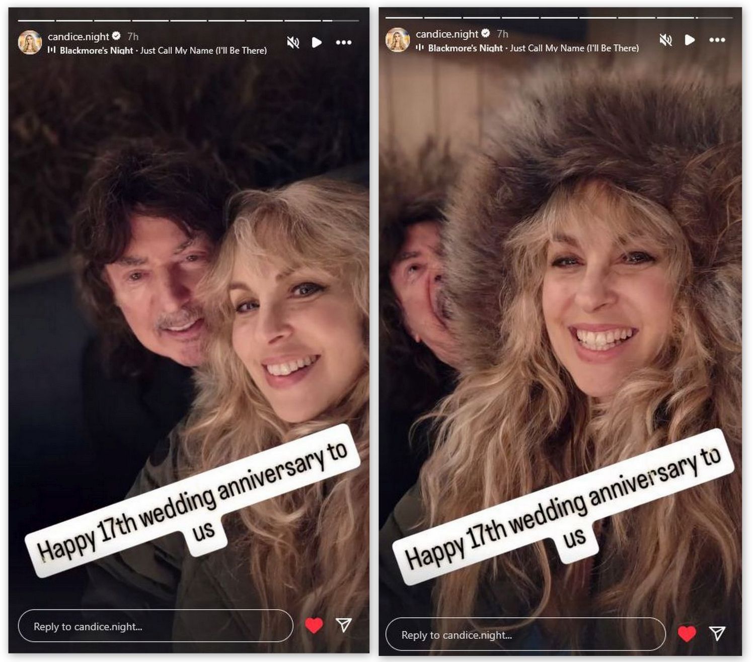 FANS OF RITCHIE BLACKMORE | Today on Candice’s Instagram 🥰😍 | Facebook
