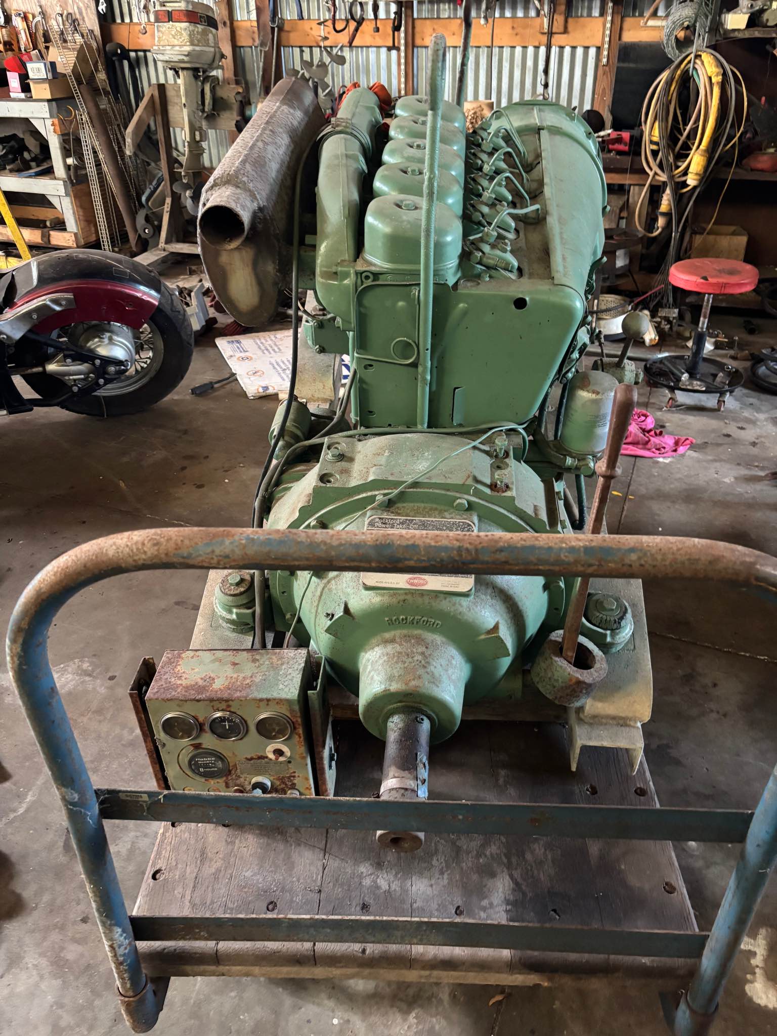 Industrial Diesel Motor Power Unit – Deutz F5L912 w/ Rockford Clutch ...