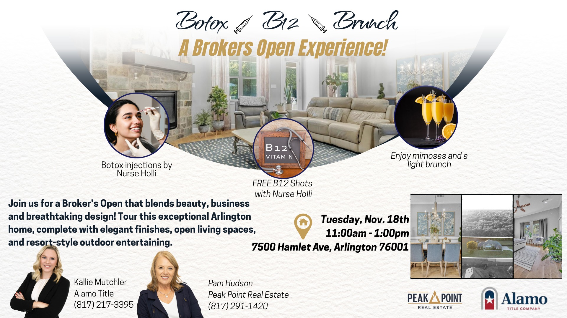 b12 injections arlington tx Free Shots + Brunch at our Broker's Open in Arlington! Iron Ampoule