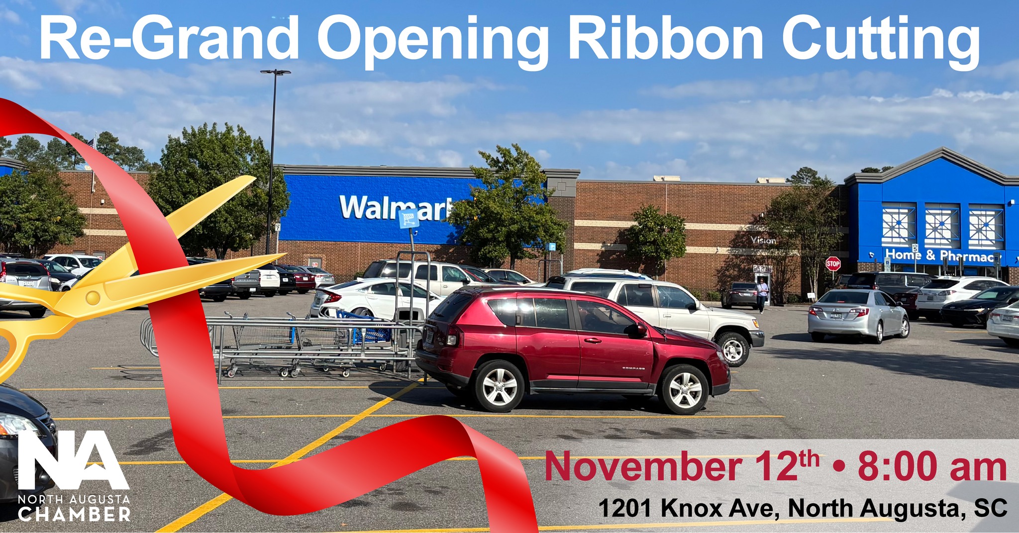 Re-Grand Opening Ribbon Cutting—Walmart Knox Avenue