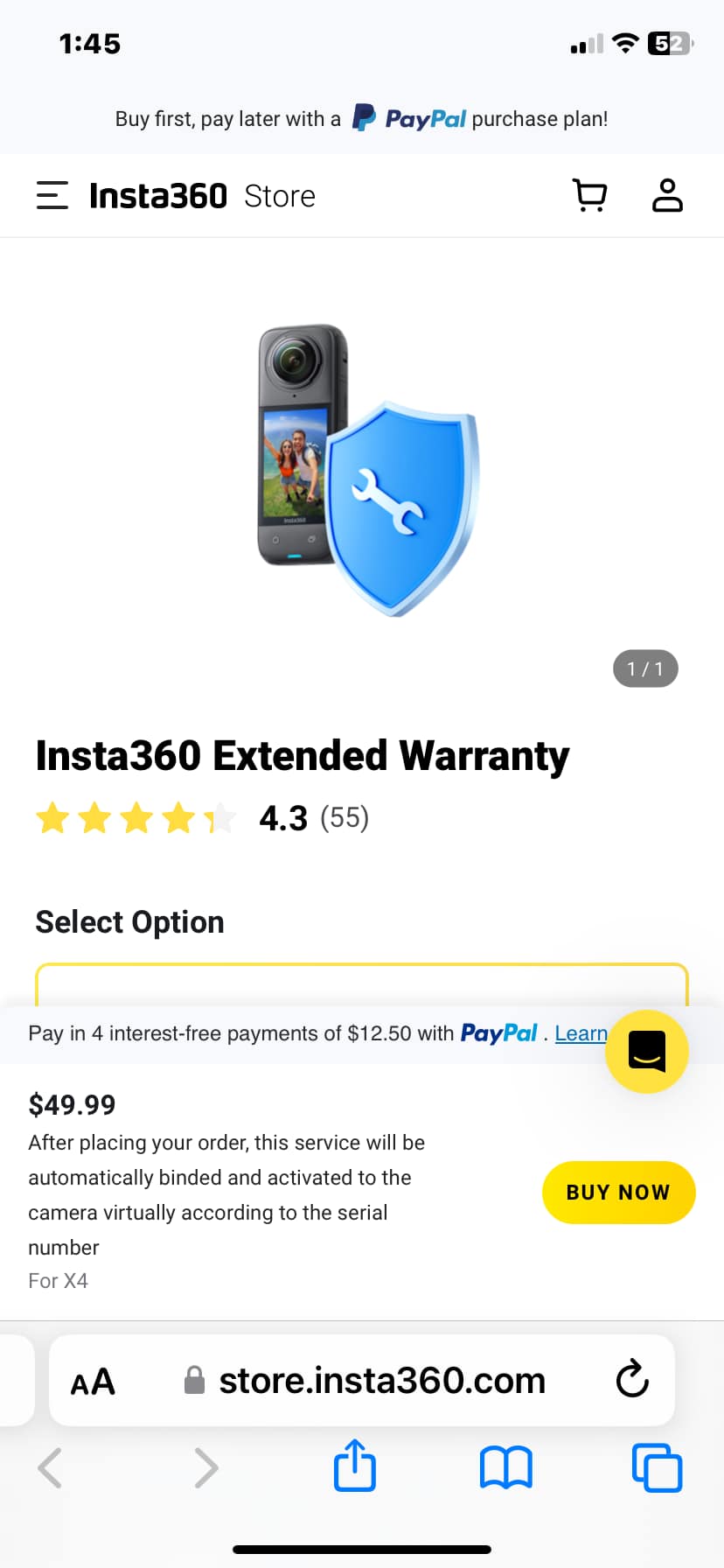 2-Year Protection Plan For Electronics $40-$49.99