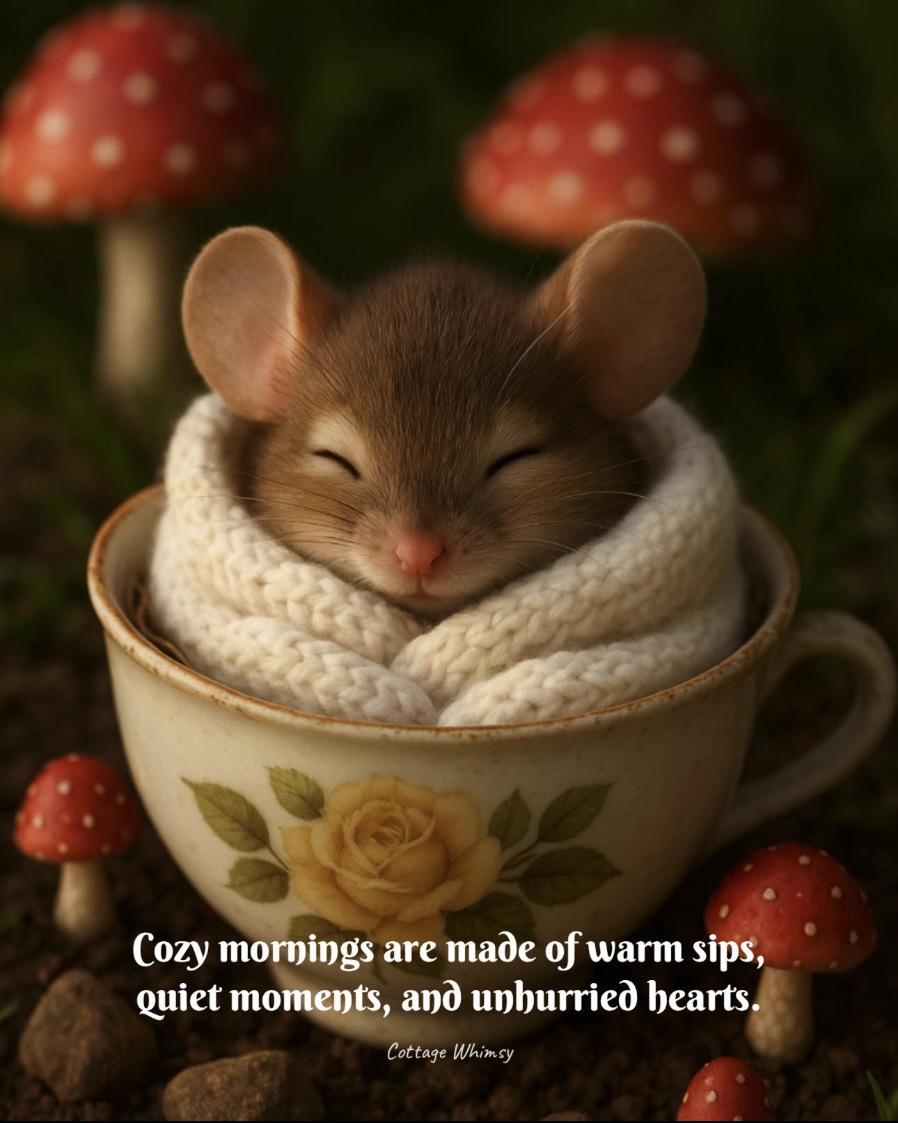 Cottage Whimsy - 🍄🐌 “Some mornings call for nothing more... | Facebook