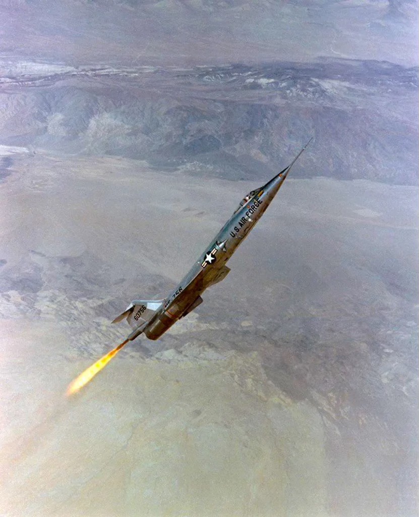 People - A NF-104 test profile involved a level acceleration at 35,000 ...