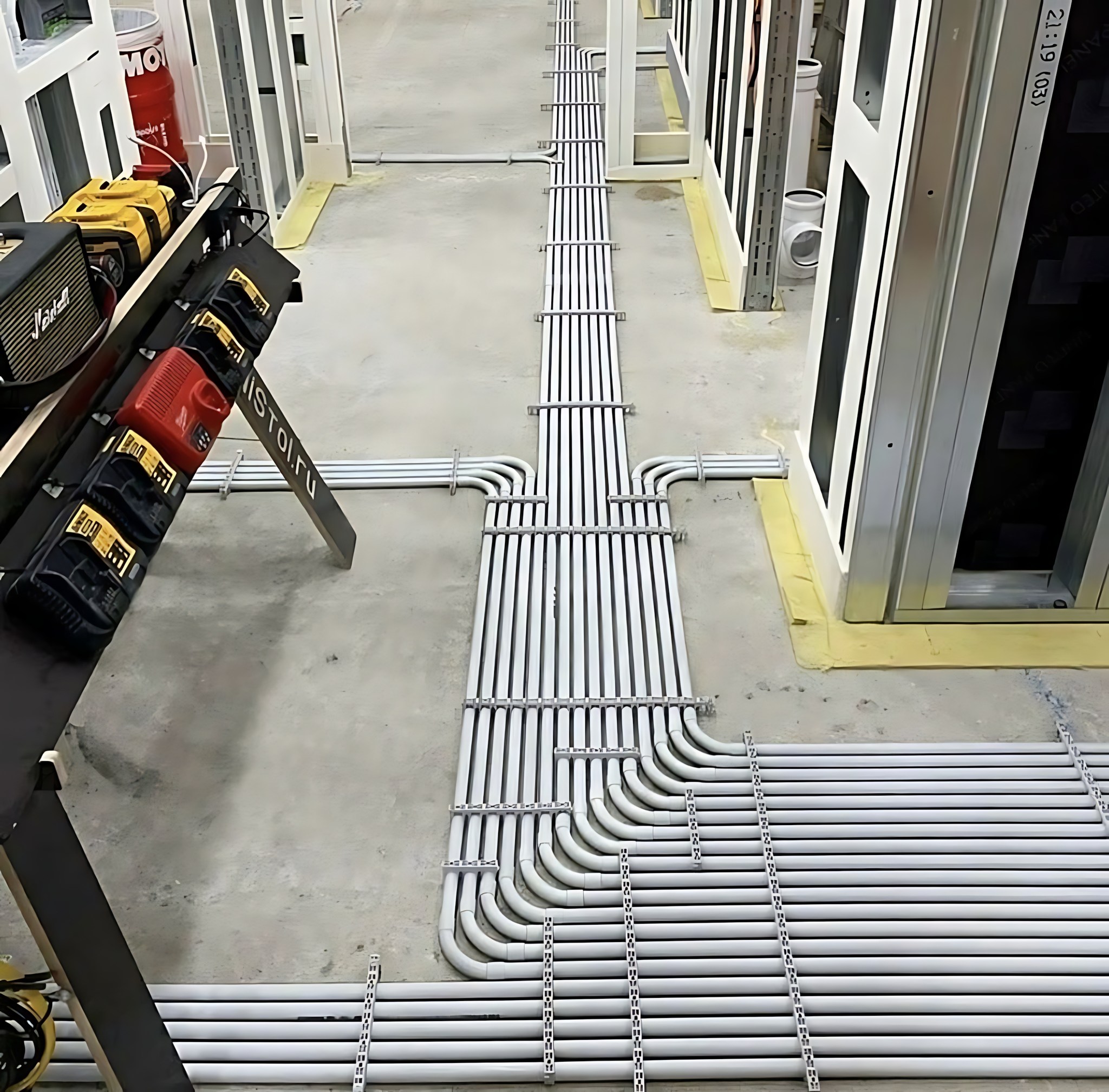 Good - a meticulously installed electrical conduit system in what ...