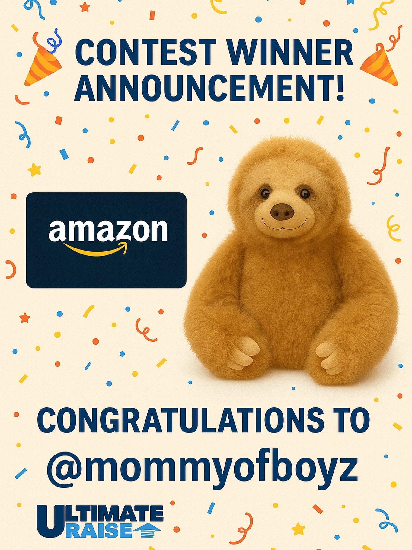 Ultimate - Congratulations to our contest winner 🎉 @_mommyofboyz_ 🎉 ...