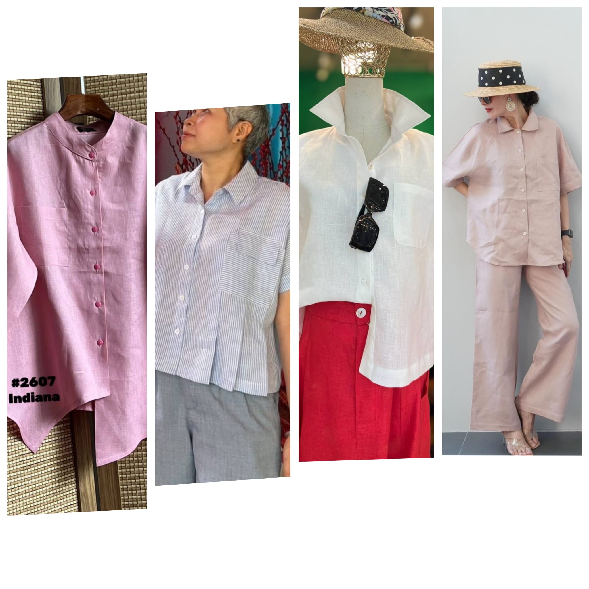 เสื้อผ้าลินินแฟชั่น - 💥สีพื้นเข้าแล้วนะค่ะ💥 👚เสื้อลินินแท้ 💯% พิมพ์ลาย ...