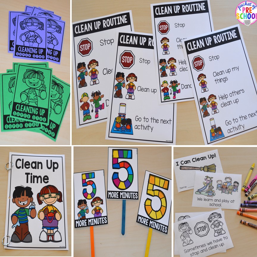 Teach and reteach the Clean Up... - Pocket of Preschool