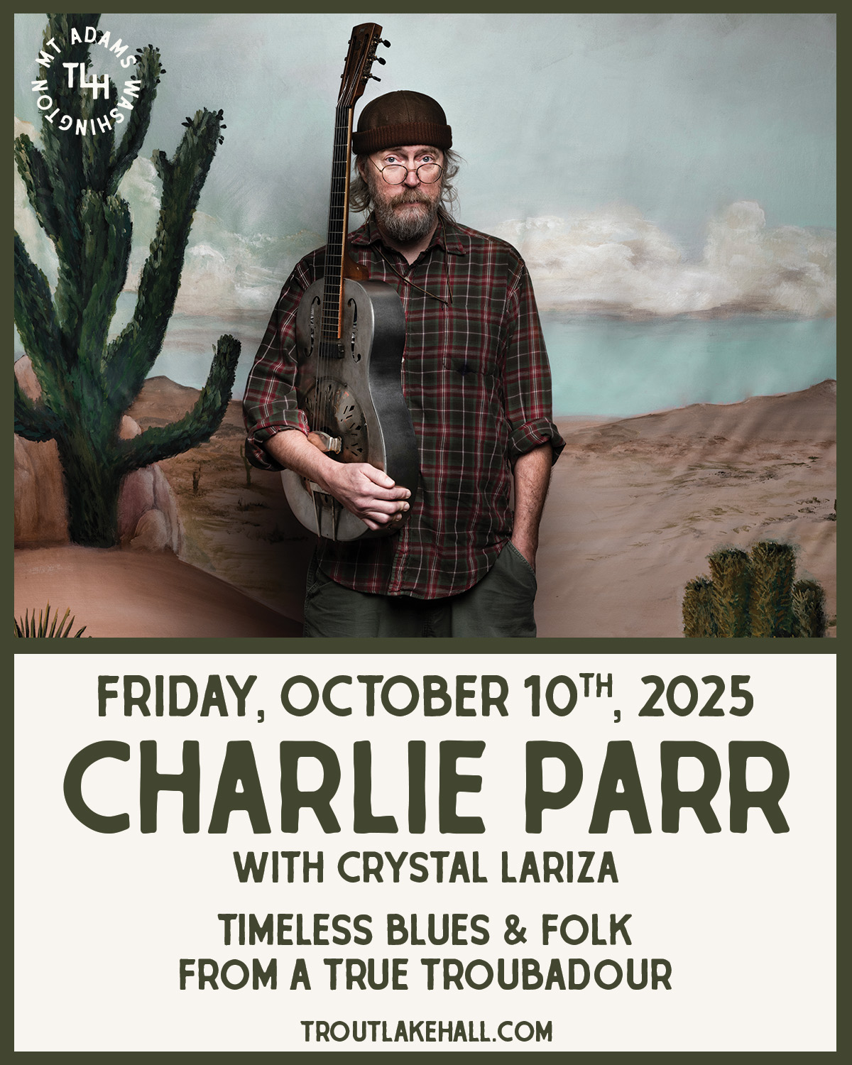 ? Charlie Parr | Tuesday, March 25 ? ? bit.ly/CPARRHG _ In the 