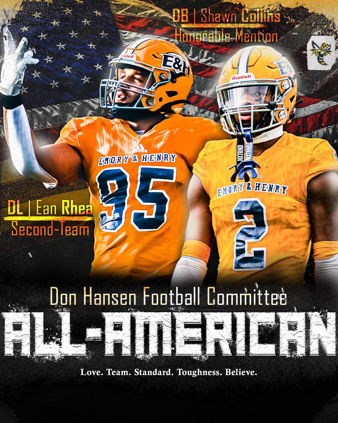 ⭐️ 𝐃𝐨𝐧 𝐇𝐚𝐧𝐬𝐞𝐧 𝐅𝐨𝐨𝐭𝐛𝐚𝐥𝐥 𝐂𝐨𝐦𝐦𝐢𝐭𝐭𝐞𝐞... - Emory & Henry Football | Facebook