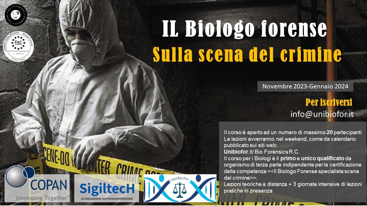 Unibiofor- Associazione Unione dei Biologi Forensi Italiani added a new ...