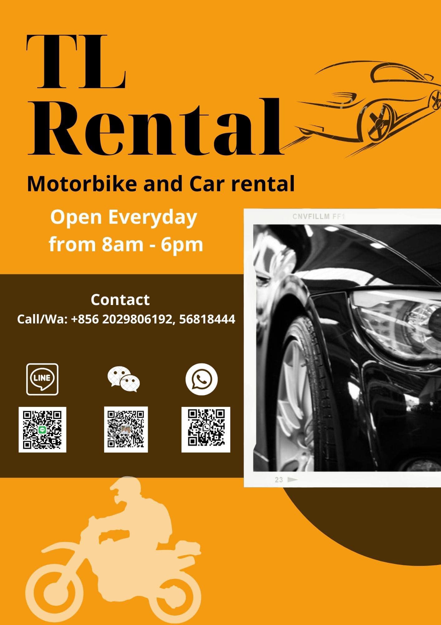 TL Motorbike and Car Rental | Vientiane