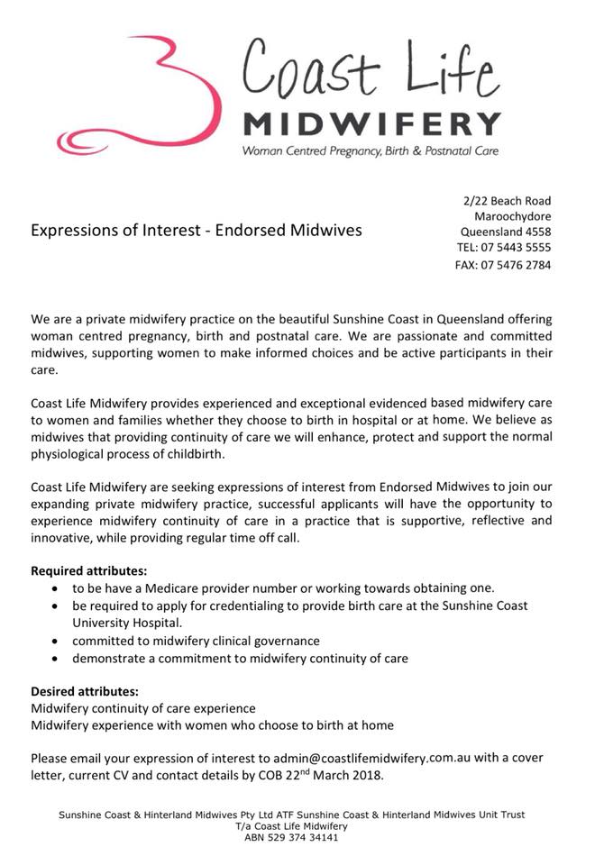 Midwives and Doulas of the Northern Rivers