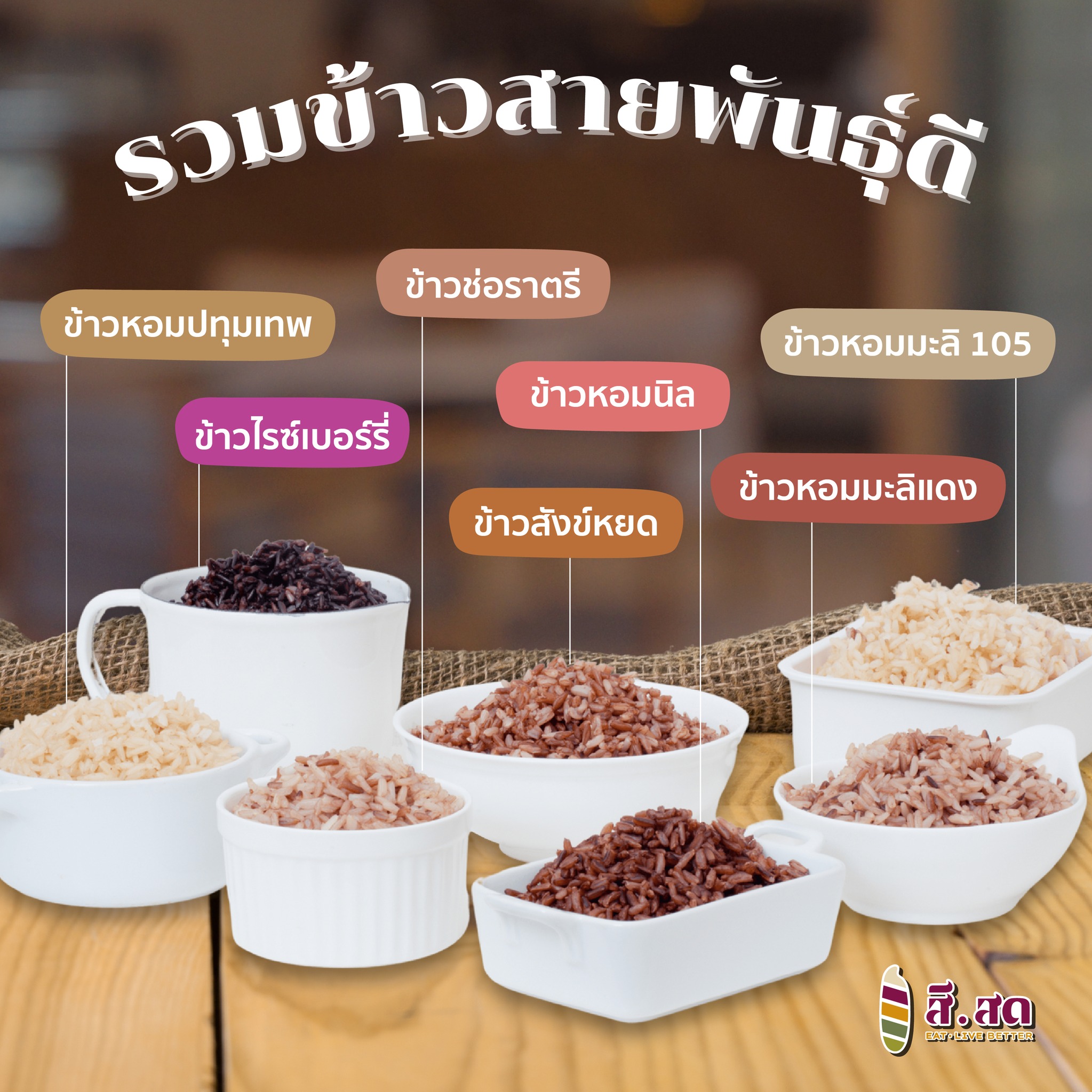 สีสด - SISOD - รวมข้าวสายพันธุ์ดี ที่สีสด 🍚... | Facebook