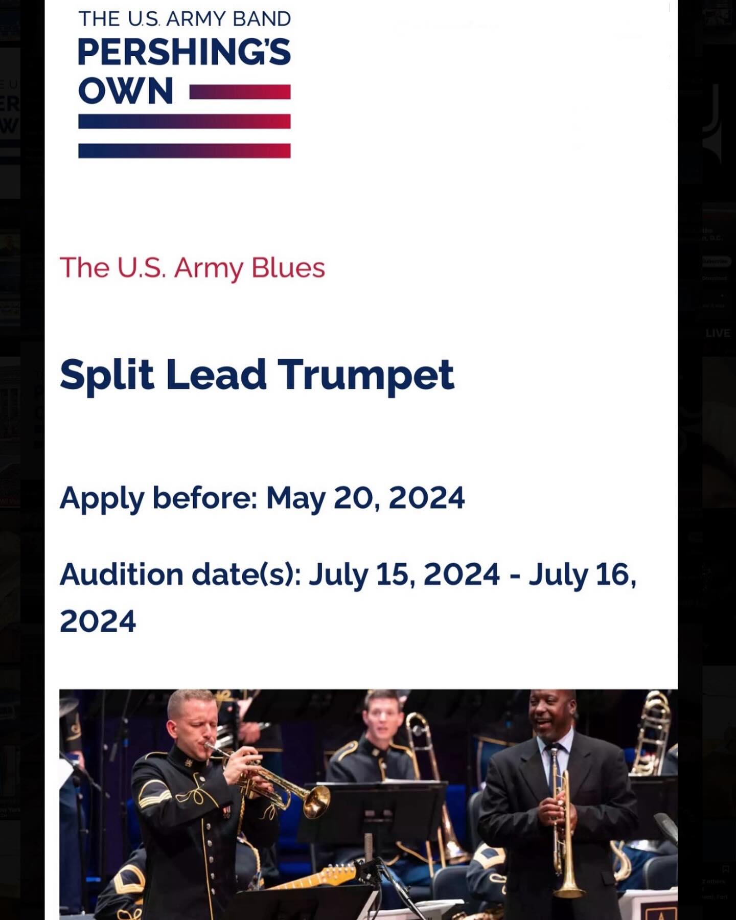 Military Trumpet Jobs | Washington D.C. DC