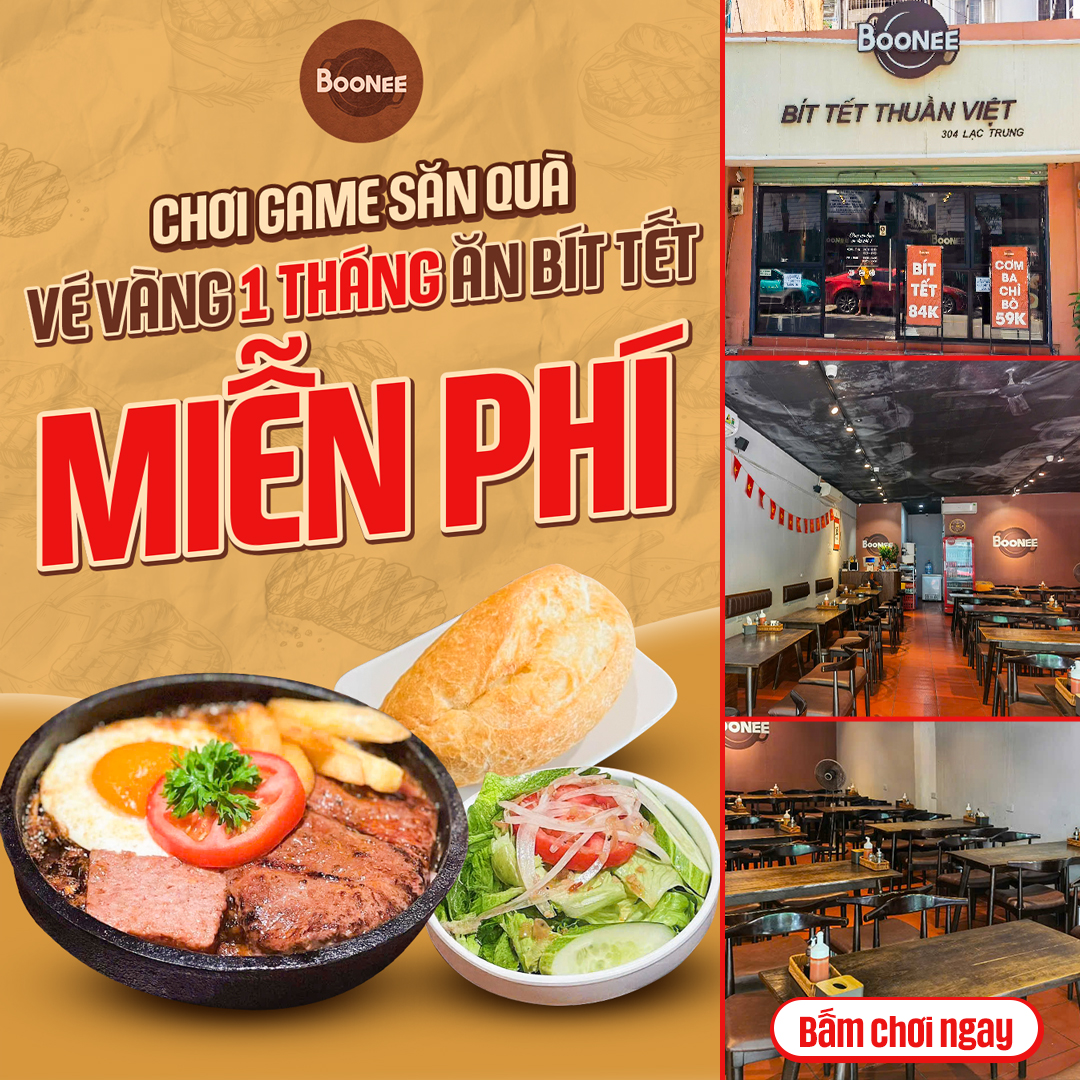 BooNee - 🥩 BÍT TẾT MIỄN PHÍ CẢ THÁNG – ƯU ĐÃI CÓ THẬT TẠI... | Facebook