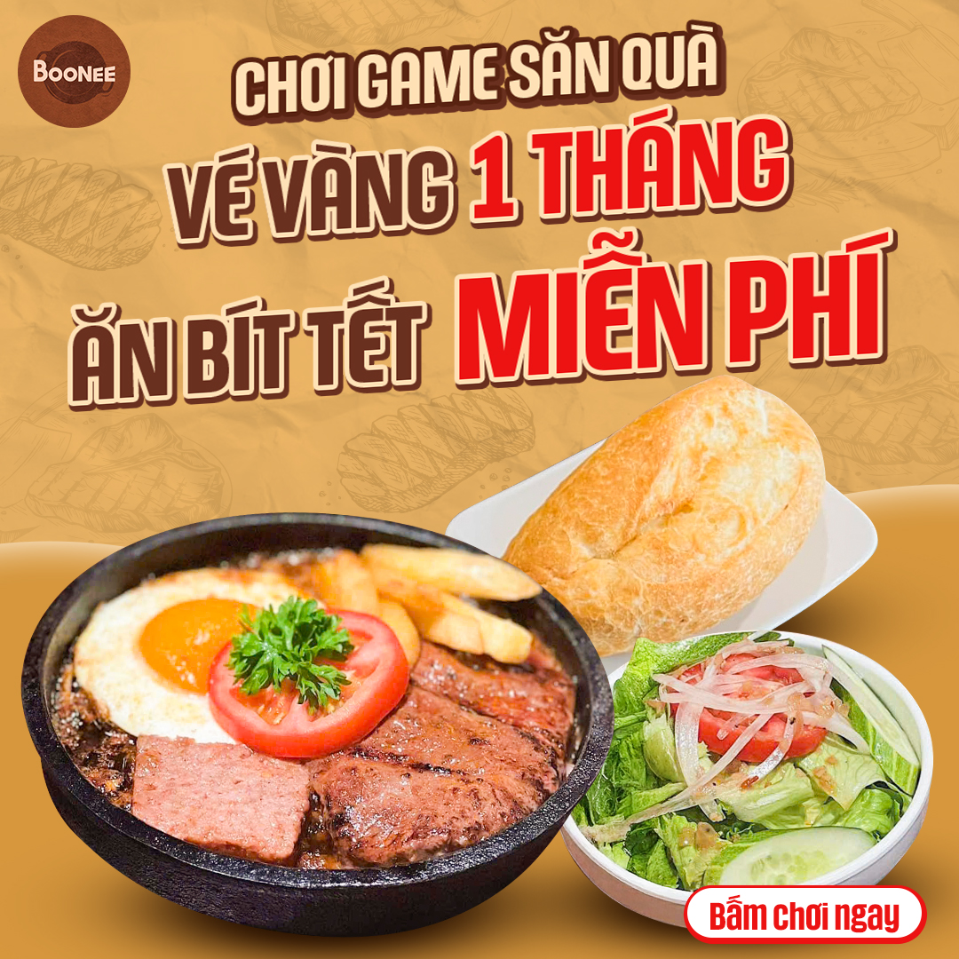 BooNee - 💥 CHƠI GAME SĂN QUÀ: VÉ VÀNG 1 THÁNG ĂN BÍT TẾT MIỄN PHÍ ...