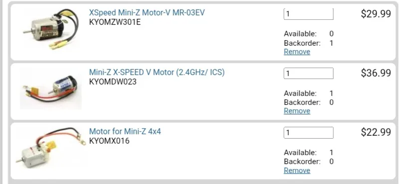 Have any of you tried the mini z 12000kv motor?