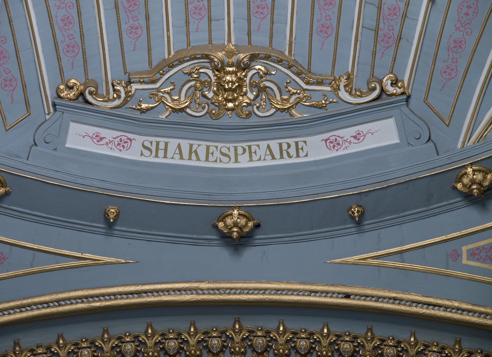Theatres - Cartouche above the stage in the Tyne Theatre & Opera House ...