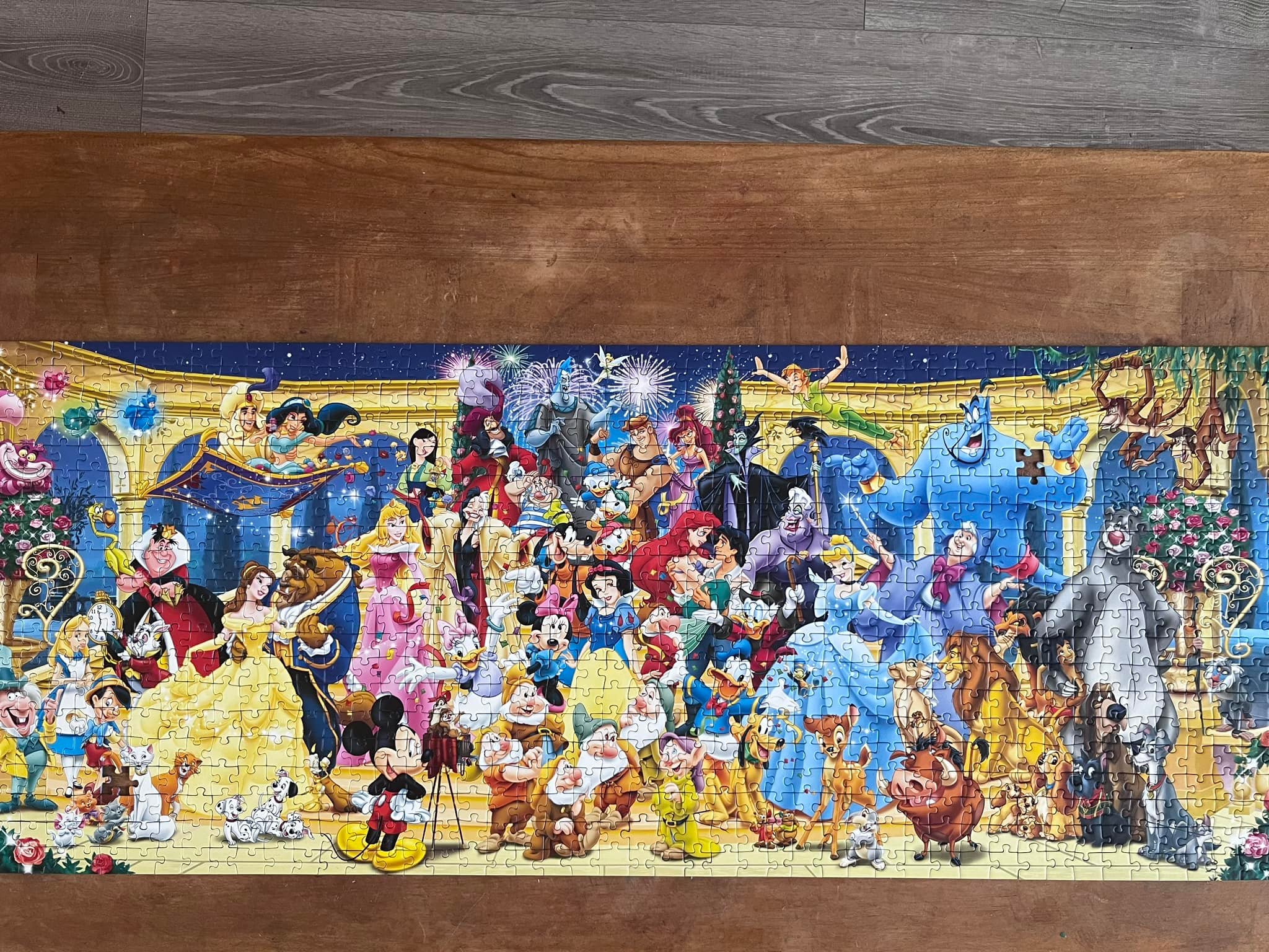 Finished 5,000 piece Disney jigsaw puzzle by Ravensburger