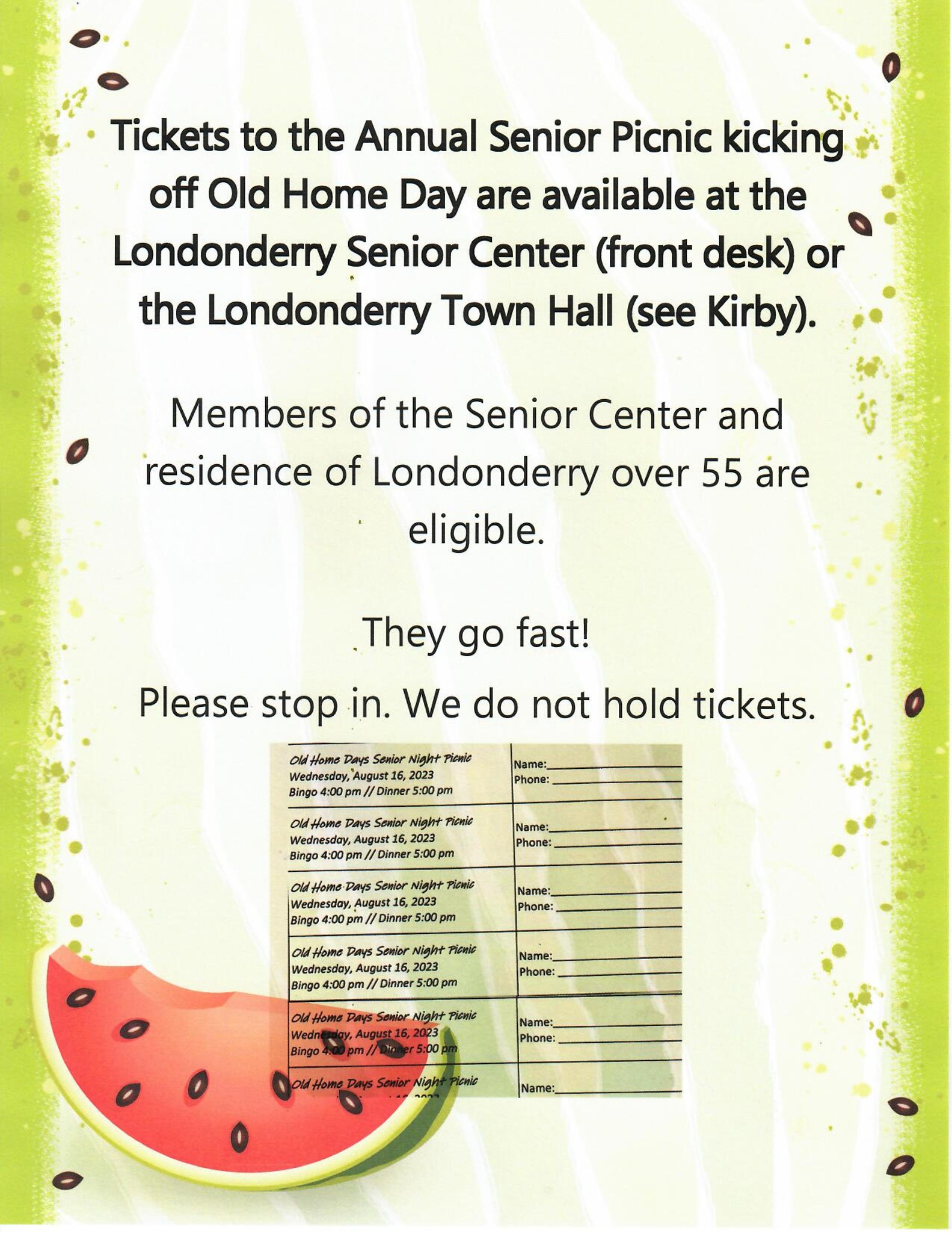 Town - Wednesday, August 16th is the Annual Londonderry Old Home Day ...