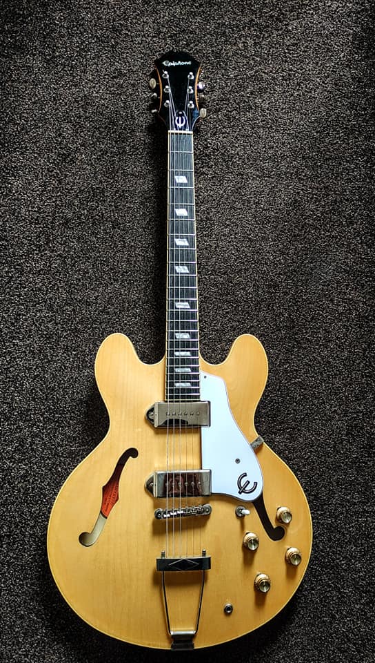 I have this 1983 Epiphone Casino on loan at the moment. Nice thing!