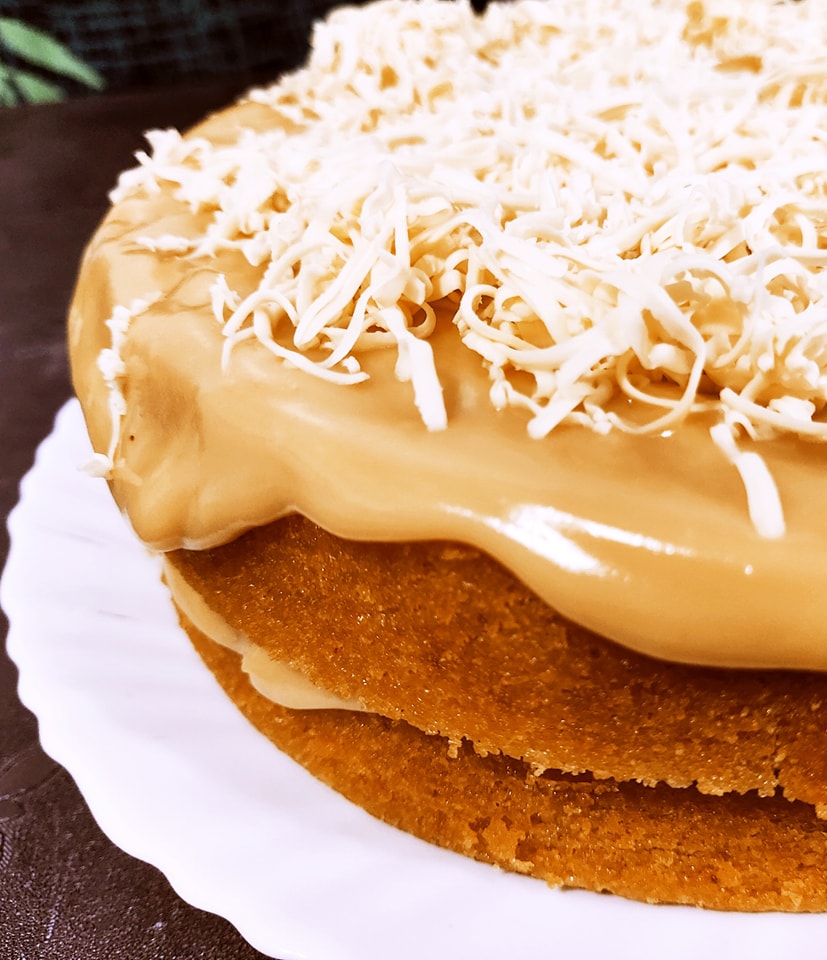 The Harp - Yema cake is a Filipino cake with a custard filling known as ...