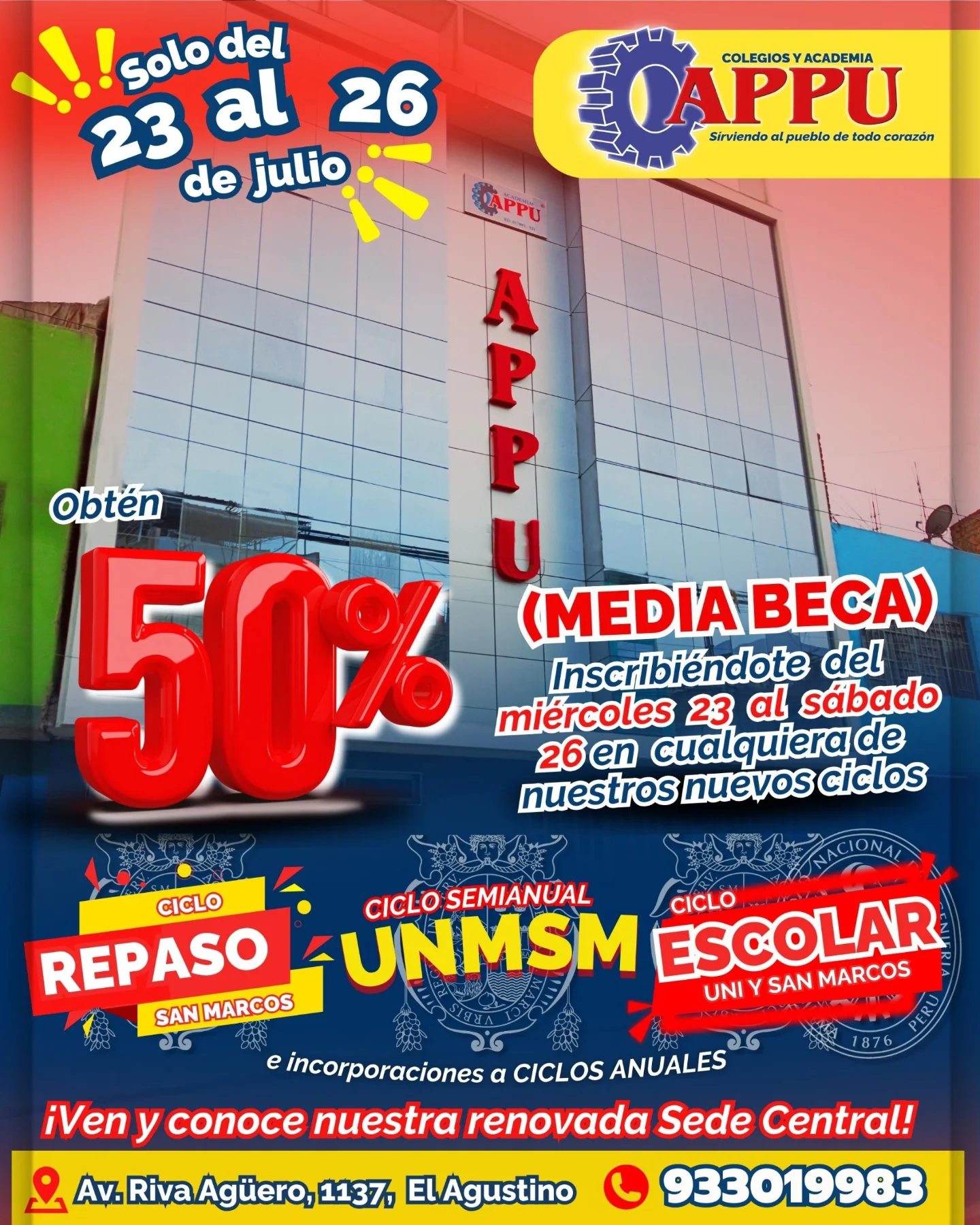 🎉🎉 ¡APPU reabre su Sede... - Colegios y Academia APPU | Facebook