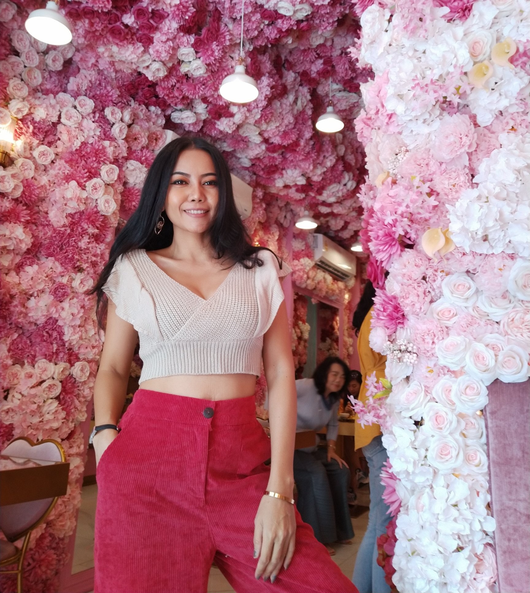 Tassy สวยสายฝอ - #กางเกงลูกฟูก ️แดงชมพู...