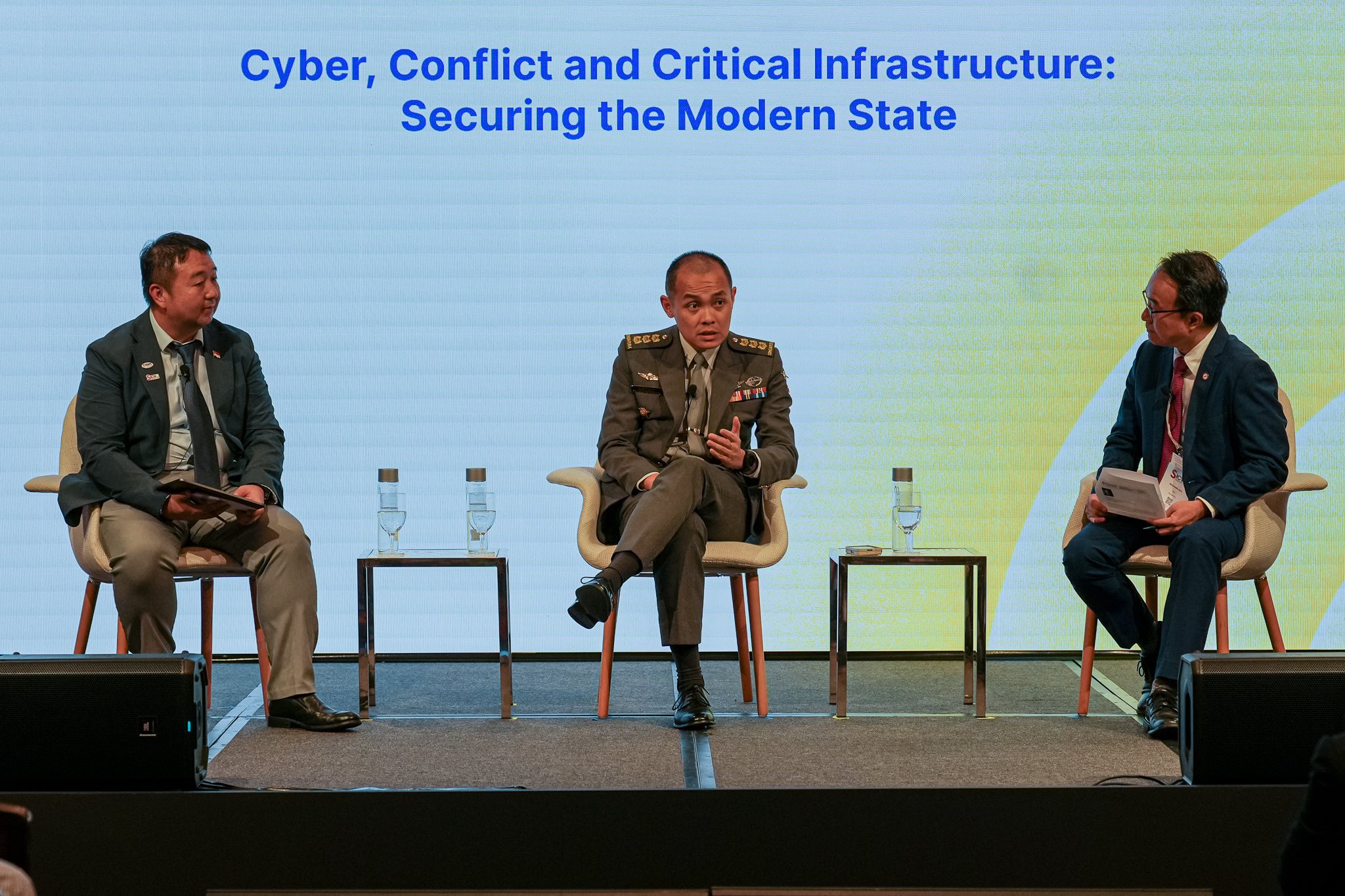 The Digital - COL Cai (middle) spoke on the panel, 
