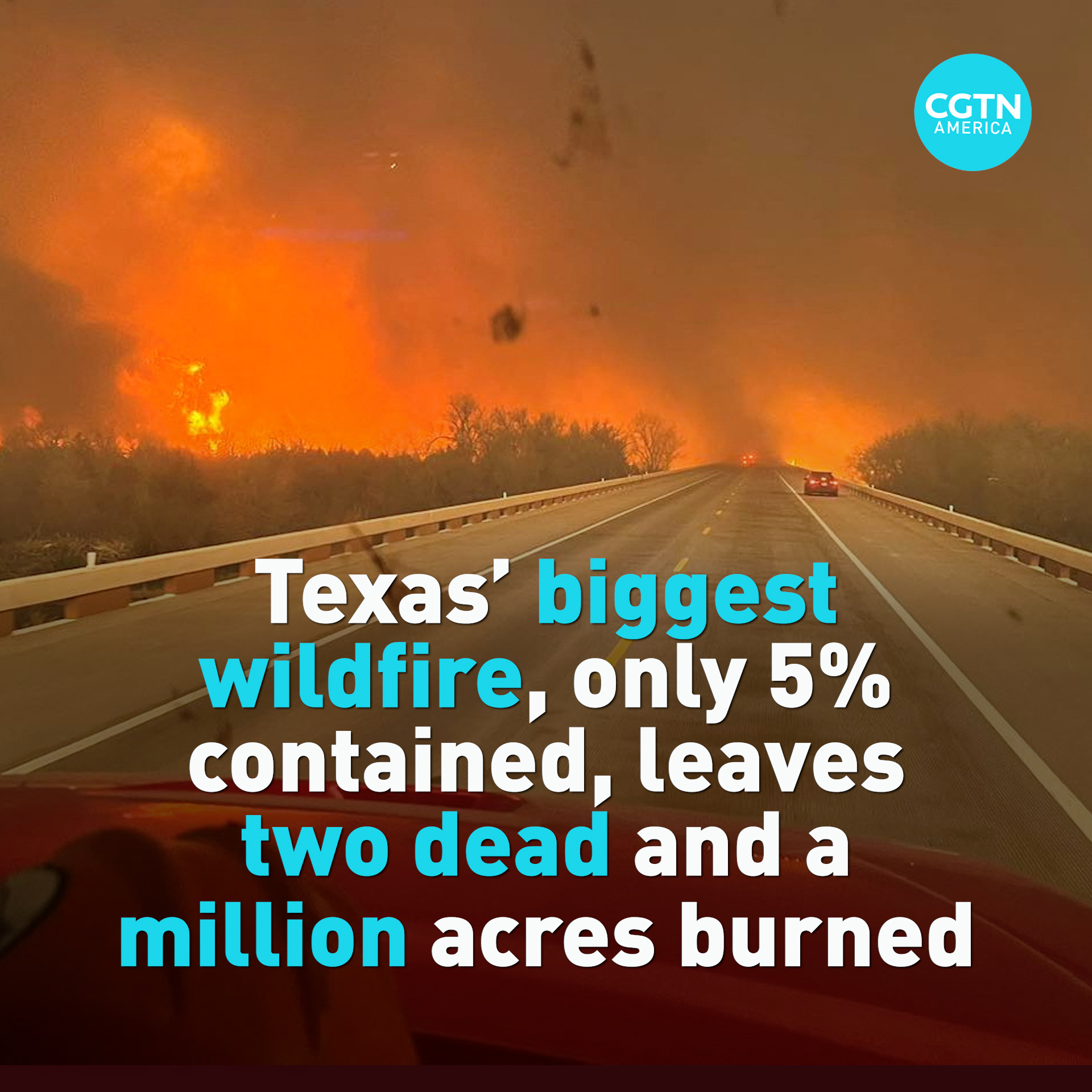 CGTN America - More than one million acres have been... | Facebook