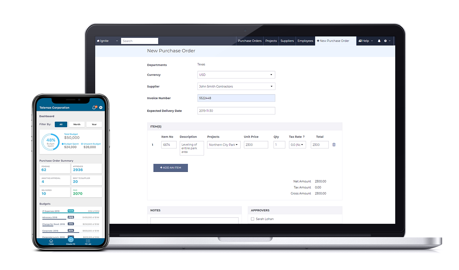 ProcurementExpress.com - Online Purchase Order App