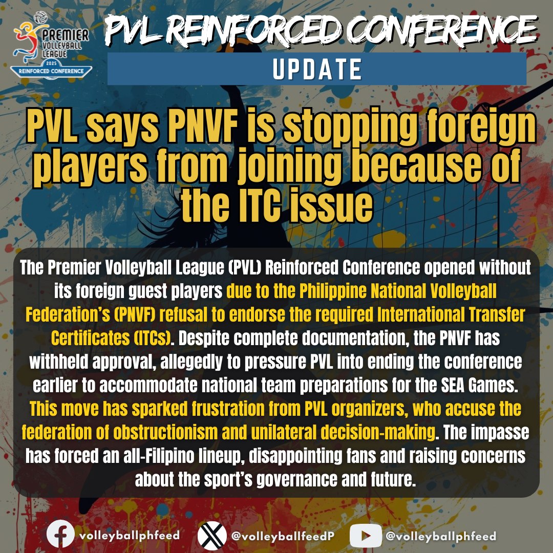 ‼️‼️ PVL says PNVF is stopping... - Volleyball PH Feed | Facebook