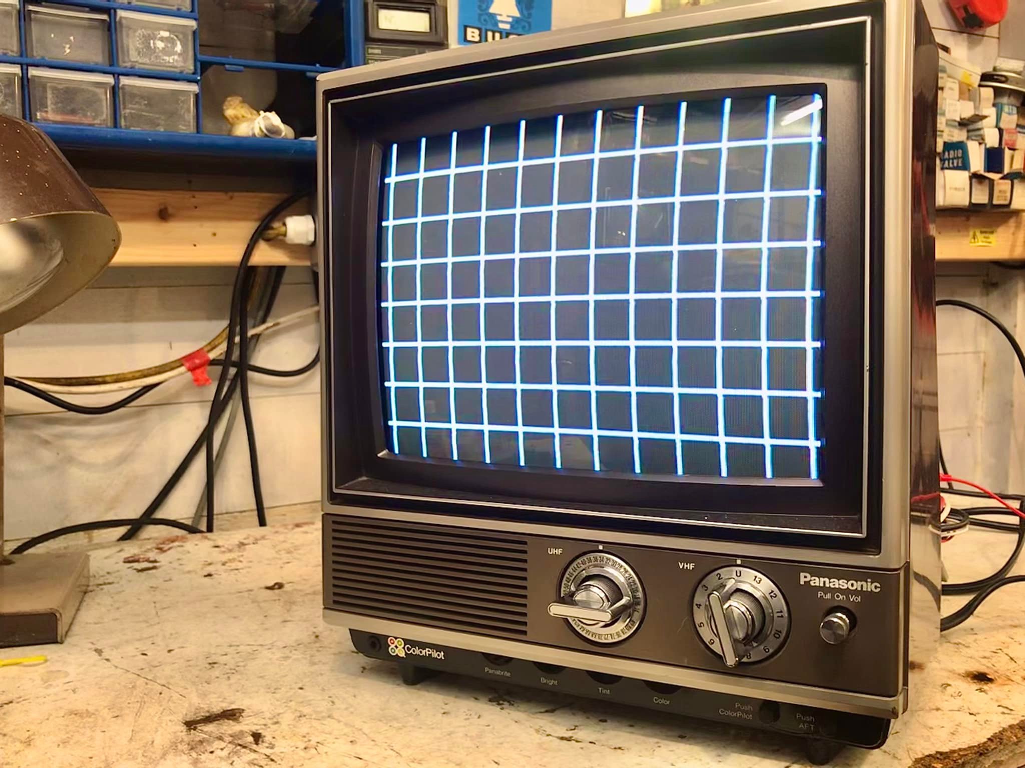 Vintage Panasonic Ranger 505 TV restoration